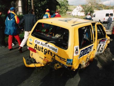 Jacek Sikora i Marek Kaczmarek - Fiat Cinquecento Sporting.